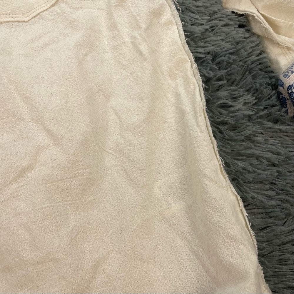 Free People White and Blue Button Down Shirt - Picture 11 of 12